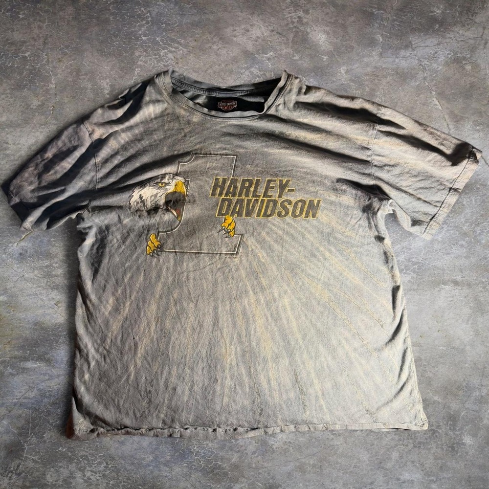 Harley-Davidson Gateway St Louis Missouri Eagle Gray XL Graphic Biker Tee